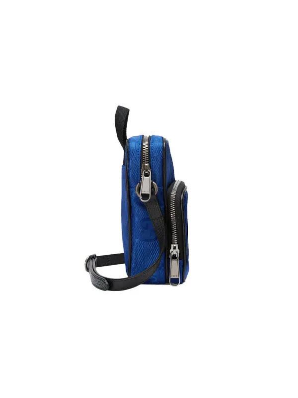 Сумка off the grid otg environmental friendly series logo leather logo nylon handbag mini blue black Gucci — 3