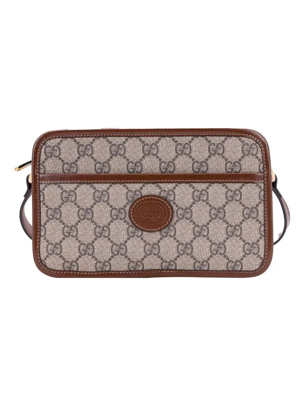 Сумка женская кросс-боди Gucci Interlocking G — изображение 1 из 4, бежевый
