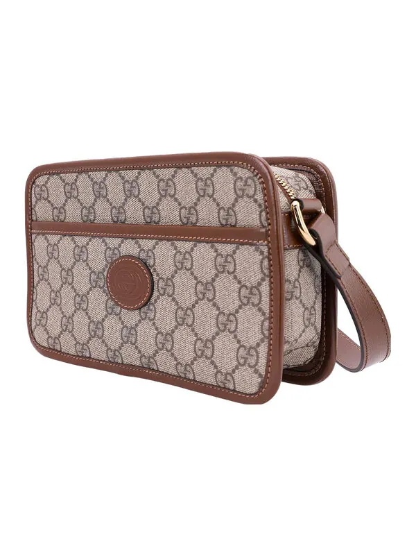 Сумка женская кросс-боди Gucci Interlocking G — изображение 2 из 4, бежевый