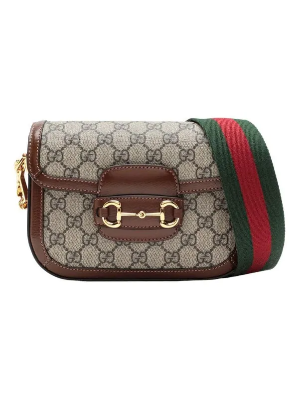 Сумка женская кросс-боди Gucci Horsebit 1955 — изображение 1 из 4, бежевый