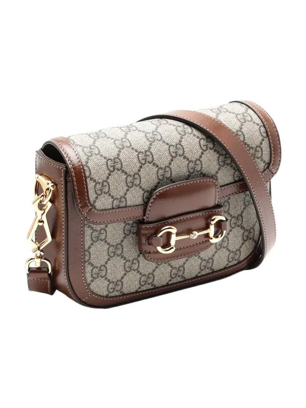 Сумка женская кросс-боди Gucci Horsebit 1955 — изображение 2 из 4, бежевый