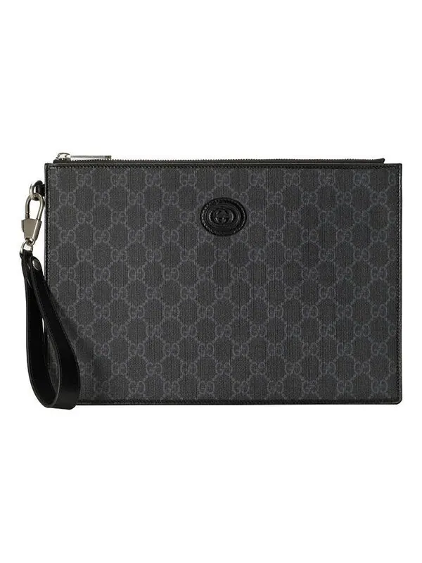 Сумка pouch with interlocking g 'black' Gucci — 1