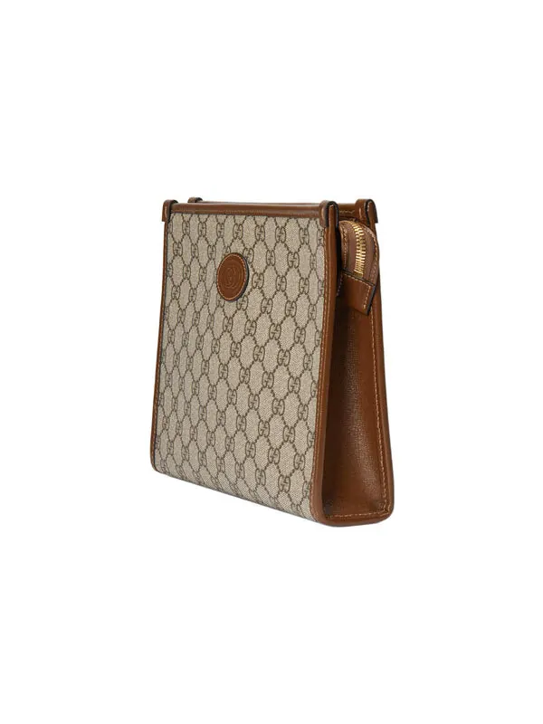 Сумка beauty case with interlocking g 'beige ebony brown sugar' Gucci — 2