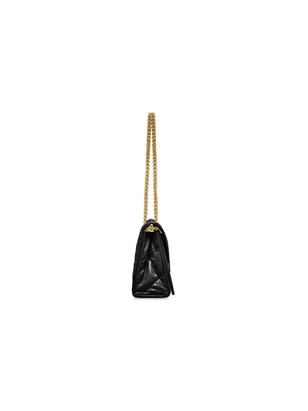 Сумка crush small chain bag quilted 'black' Balenciaga — изображение 3 из 4, черный