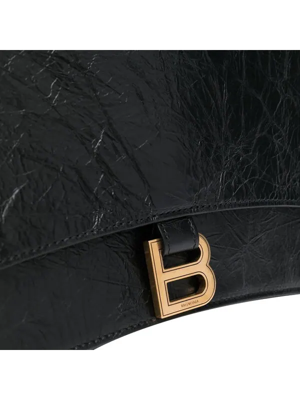 Сумка crush medium chain bag 'black' Balenciaga — изображение 3 из 4, черный