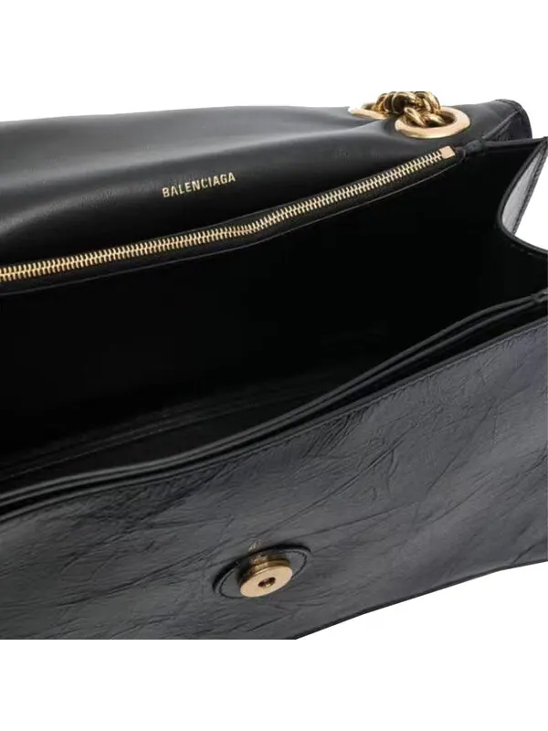 Сумка crush medium chain bag 'black' Balenciaga — изображение 4 из 4, черный