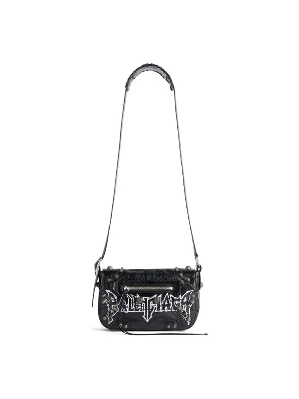Сумка le cagole xs flap bag diy metal 'black' Balenciaga — 1