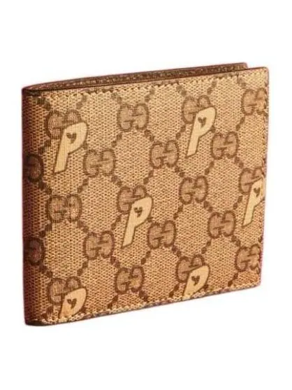 Кошелек Gucci x Palace GG-P Supreme Bi-Fold Wallet 'Beige' — изображение 1 из 2, бежевый