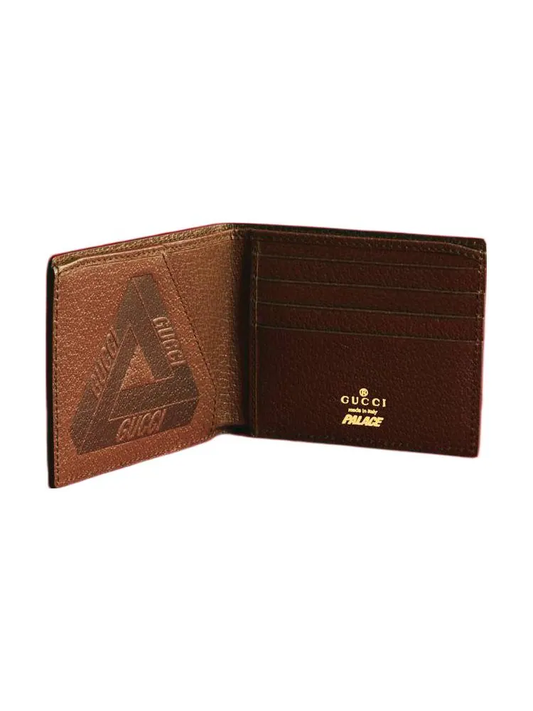 Кошелек Gucci x Palace GG-P Supreme Bi-Fold Wallet 'Beige' — изображение 2 из 2, бежевый