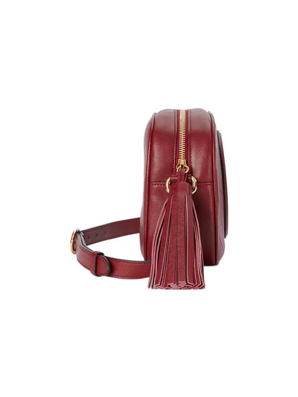 Сумка женская малая кросс-боди Gucci Blondie — изображение 4 из 4, красный