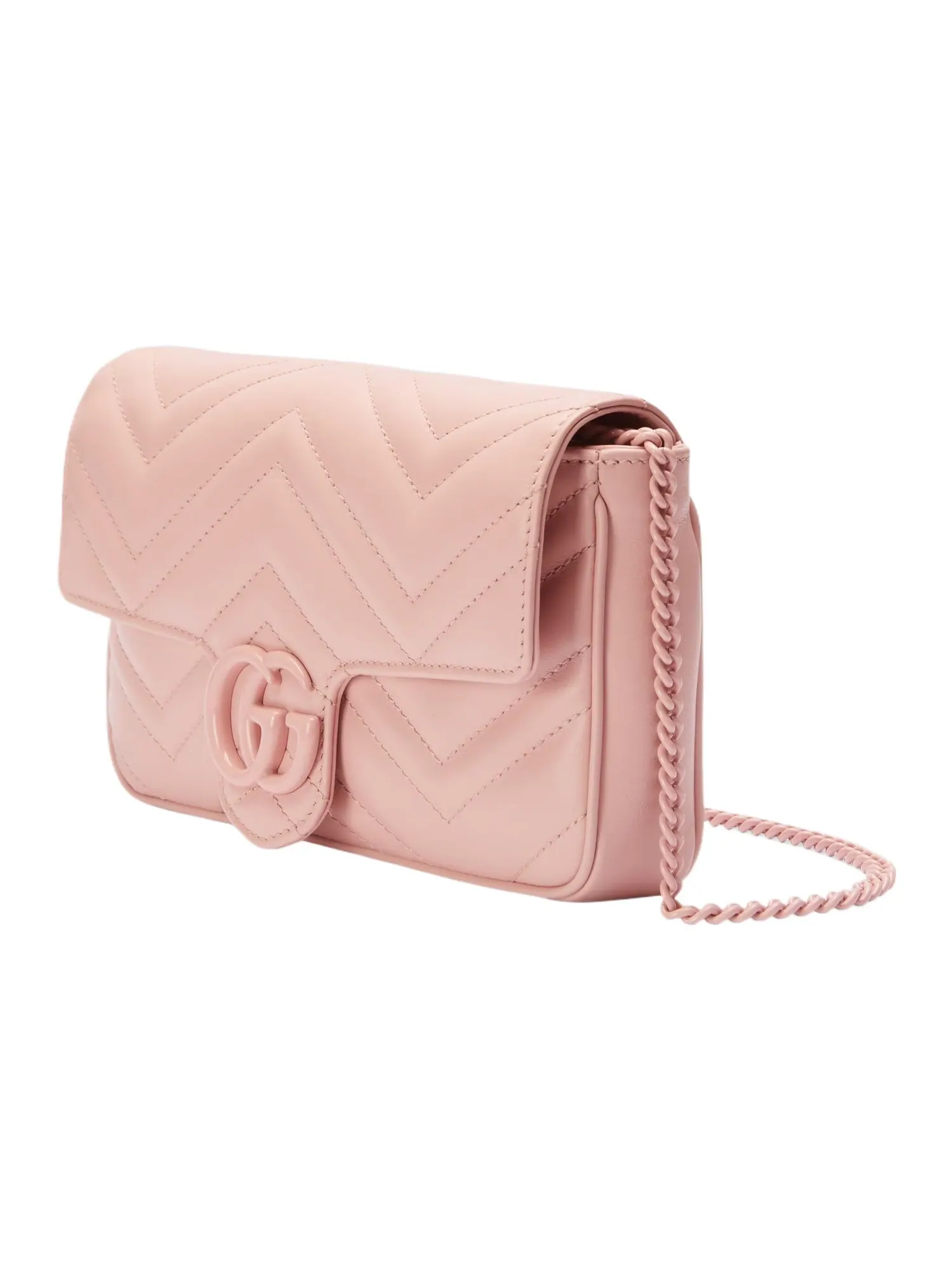 Сумка женская кросс-боди Gucci GG Marmont — изображение 2 из 6, розовый
