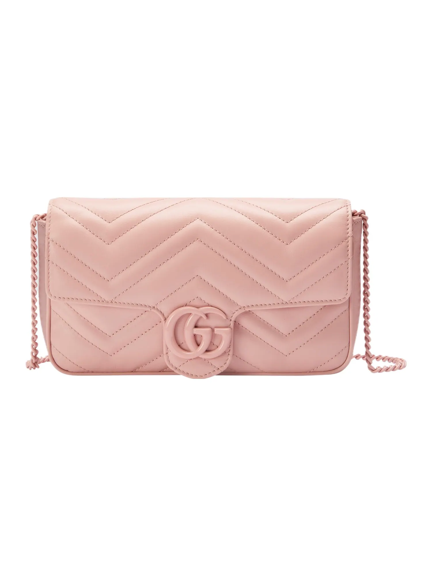 Сумка высококачественная кожа Gucci GG Marmont — изображение 3 из 6, розовый