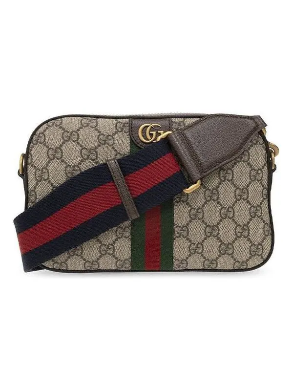 Сумка женская малая кросс-боди Gucci Ophidia GG — изображение 1 из 4, бежевый