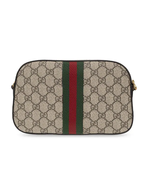 Сумка женская малая кросс-боди Gucci Ophidia GG — изображение 3 из 4, бежевый