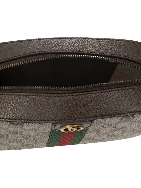 Сумка женская малая кросс-боди Gucci Ophidia GG — изображение 4 из 4, бежевый