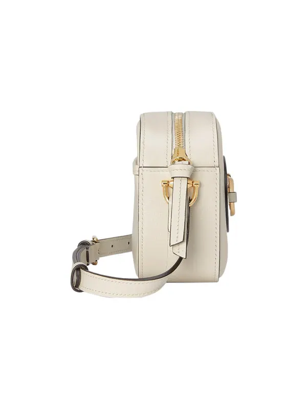 Сумка женская малая кросс-боди Gucci Horsebit 1955 — изображение 3 из 4, белый