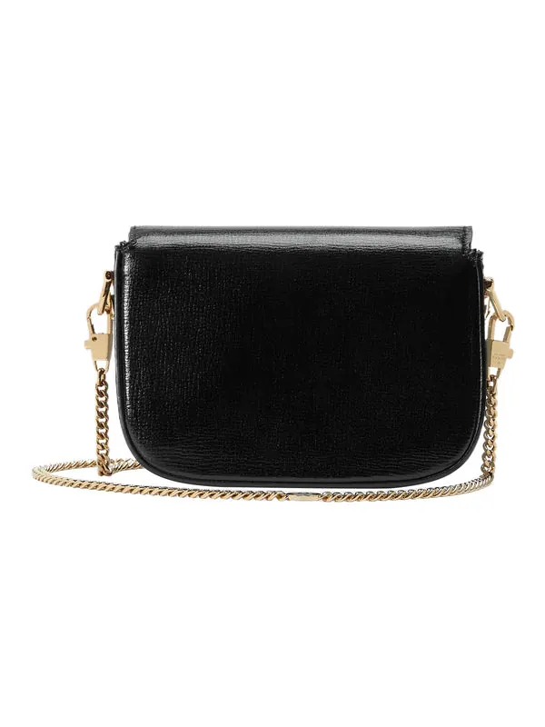 Сумка женская мини кросс-боди Gucci Horsebit 1955 Super — изображение 4 из 4, черный