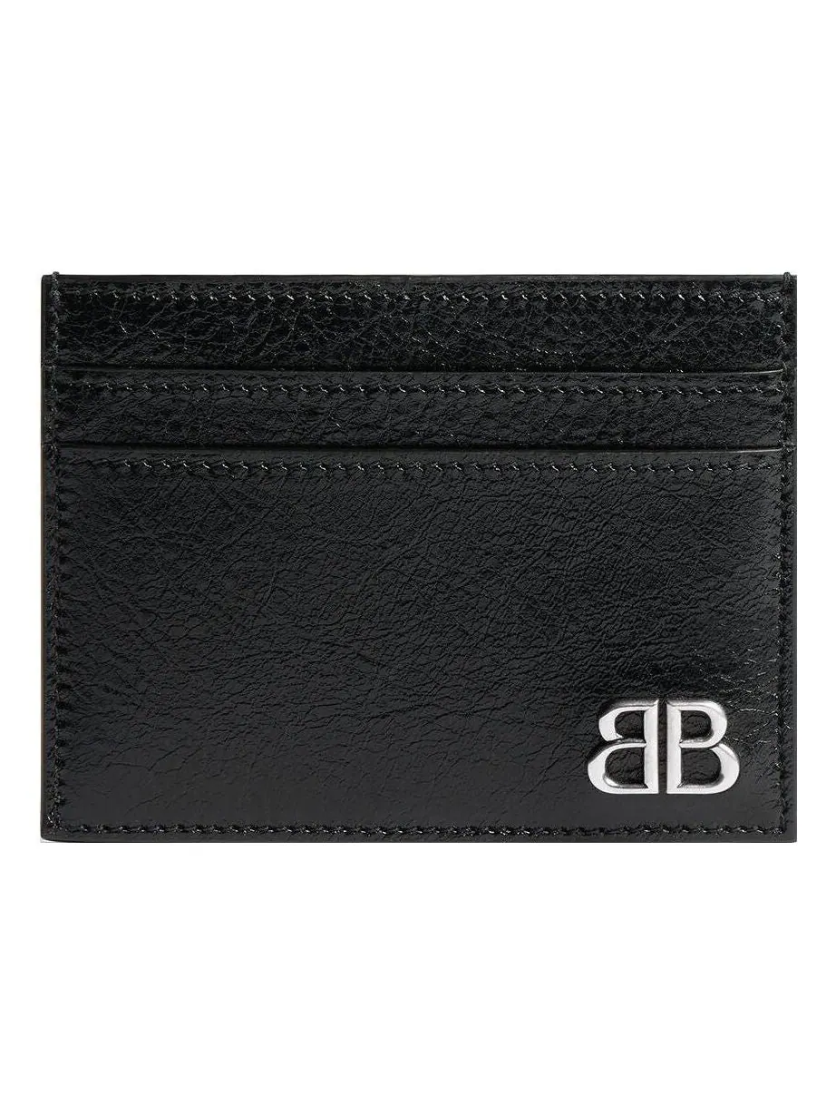 Держатель для карт Balenciaga Monaco — изображение 1 из 3, черный