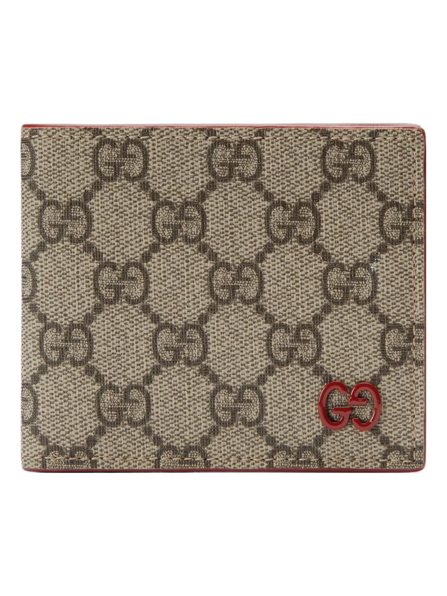 Кошелек Gucci с деталями GG — изображение 1 из 6, бежевый