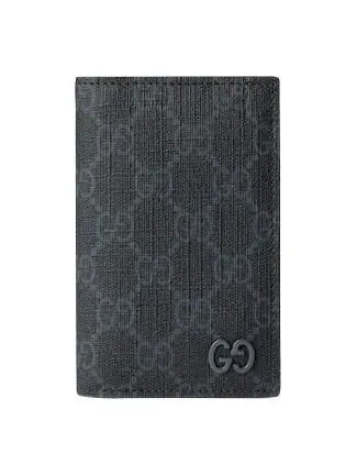 Кошелек-держатель для карт Gucci 26 GG — изображение 1 из 4, черный