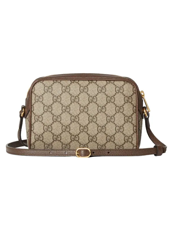 Сумка Gucci GG Super Mini Shoulder Bag — изображение 2 из 2, бежевый