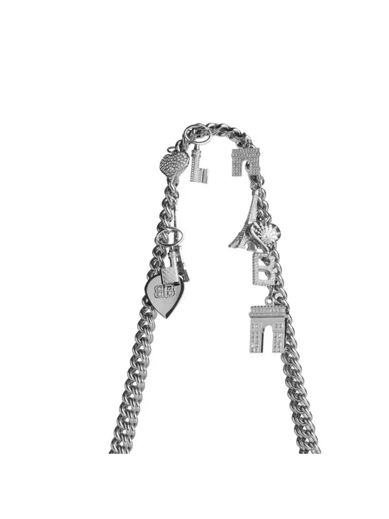 Balenciaga Сумка через плечо из тонкой овчины серебристого цвета — изображение 4 из 4