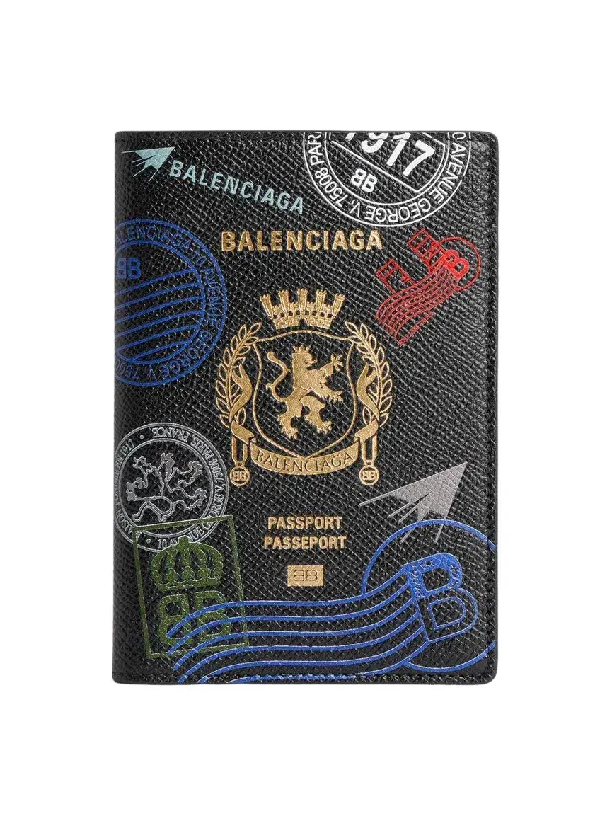 Мужской аксессуар для паспорта Balenciaga Black — изображение 1 из 4, мульти