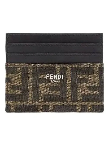 Кардхолдер Fendi SS26 FF Jacquard, коричневый, 7M0164ALWKF0L3T — изображение 1 из 3