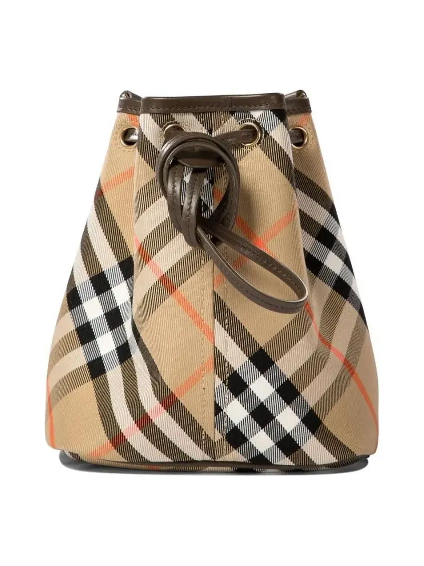 Сумка-ведро Burberry "Haymarket" в клетку — 1