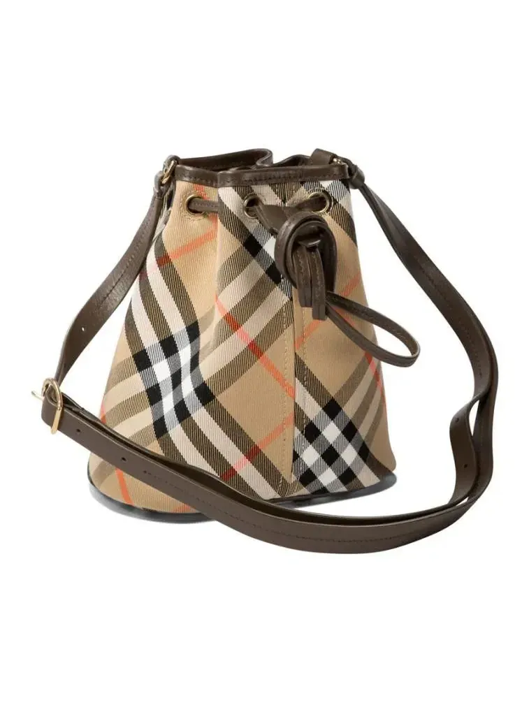Сумка-ведро Burberry "Haymarket" в клетку — 2