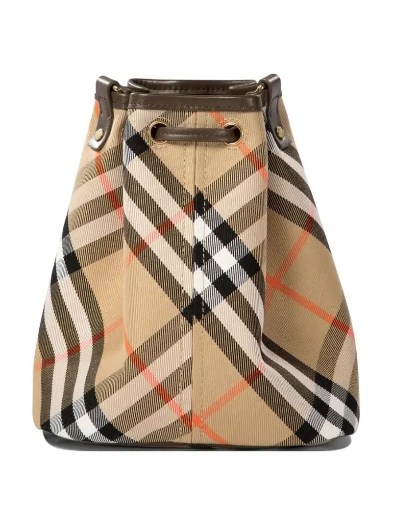 Сумка-ведро Burberry "Haymarket" в клетку — 3