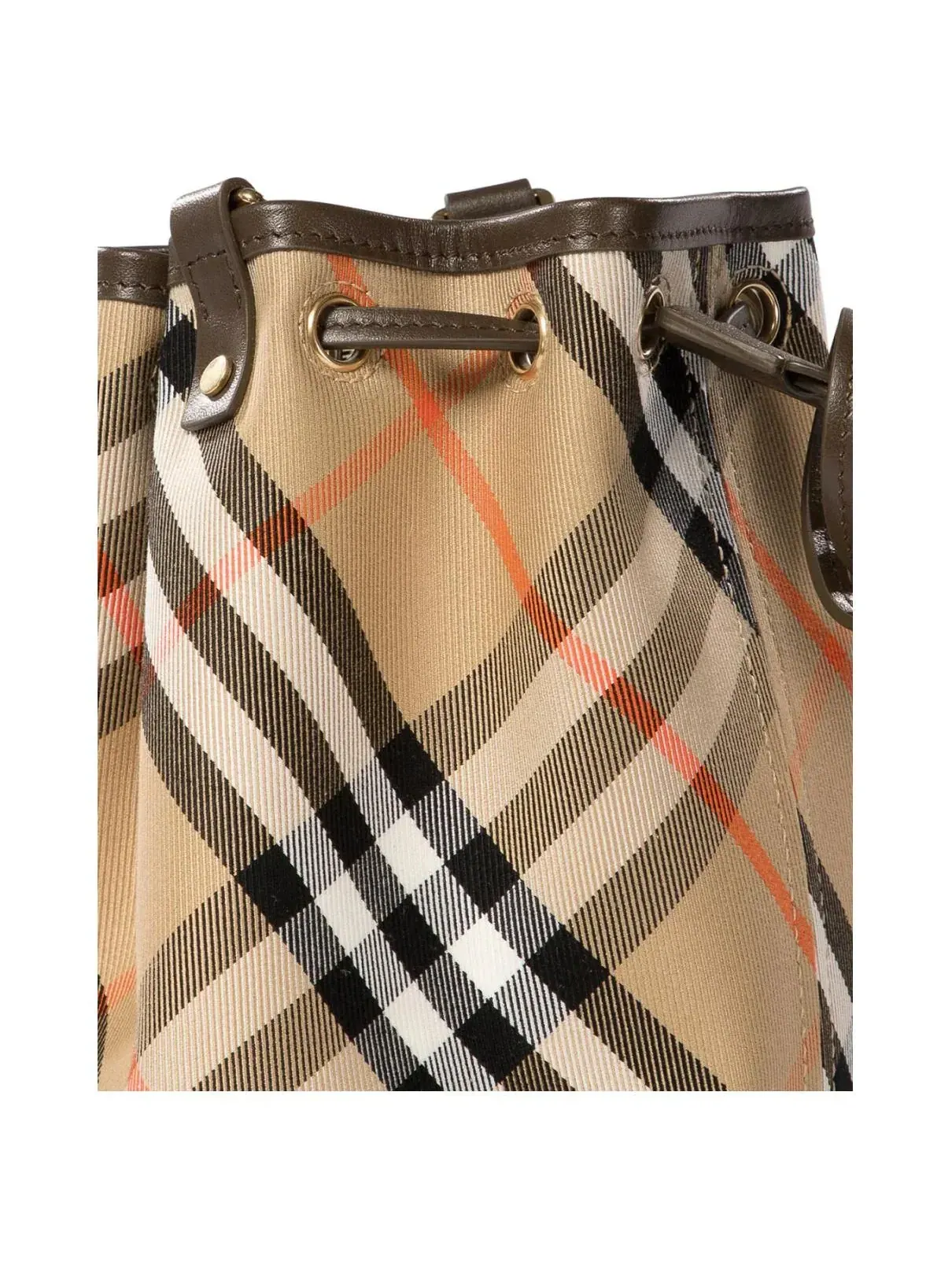 Сумка-ведро Burberry "Haymarket" в клетку — 4