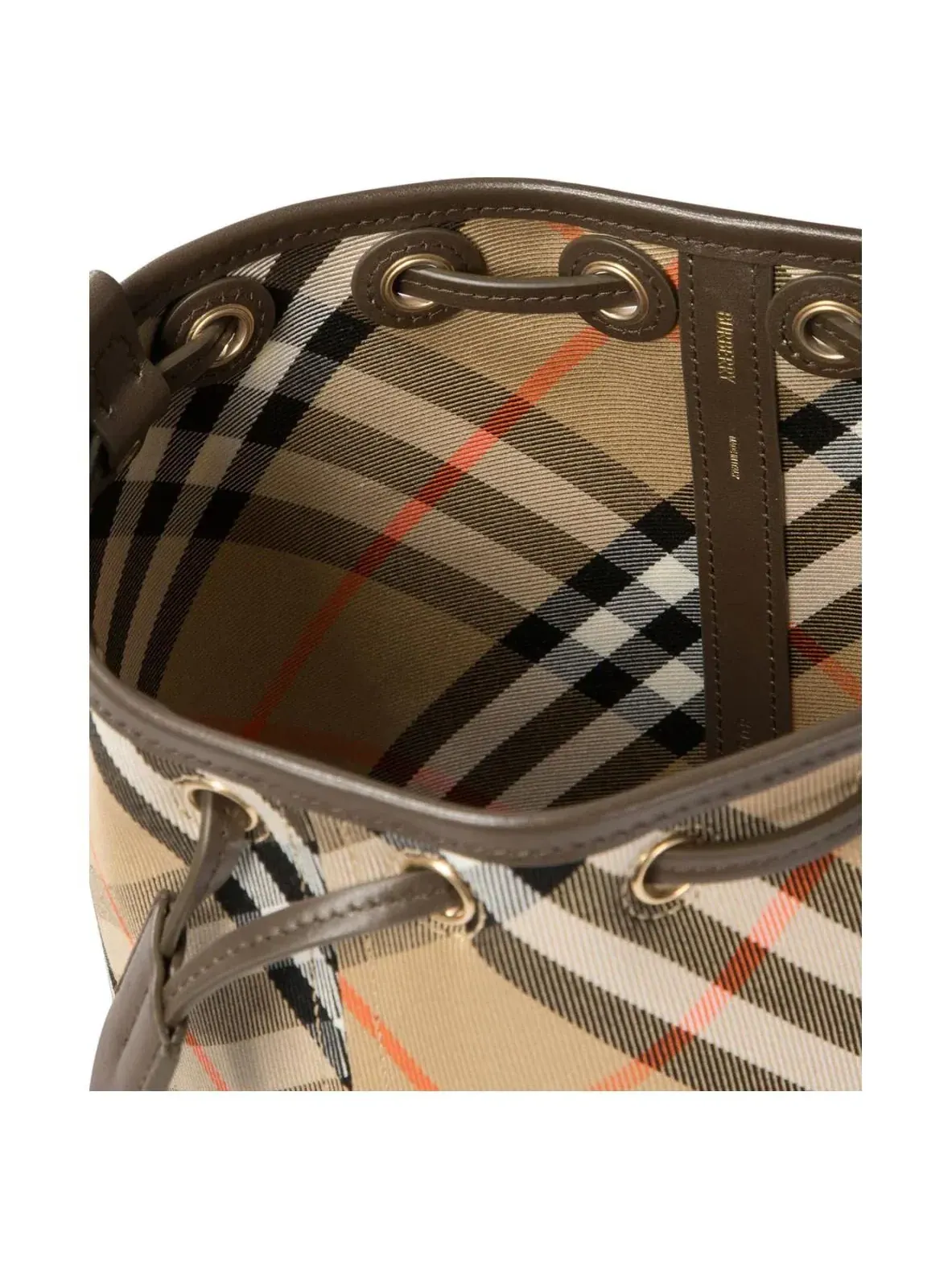 Сумка-ведро Burberry "Haymarket" в клетку — 5