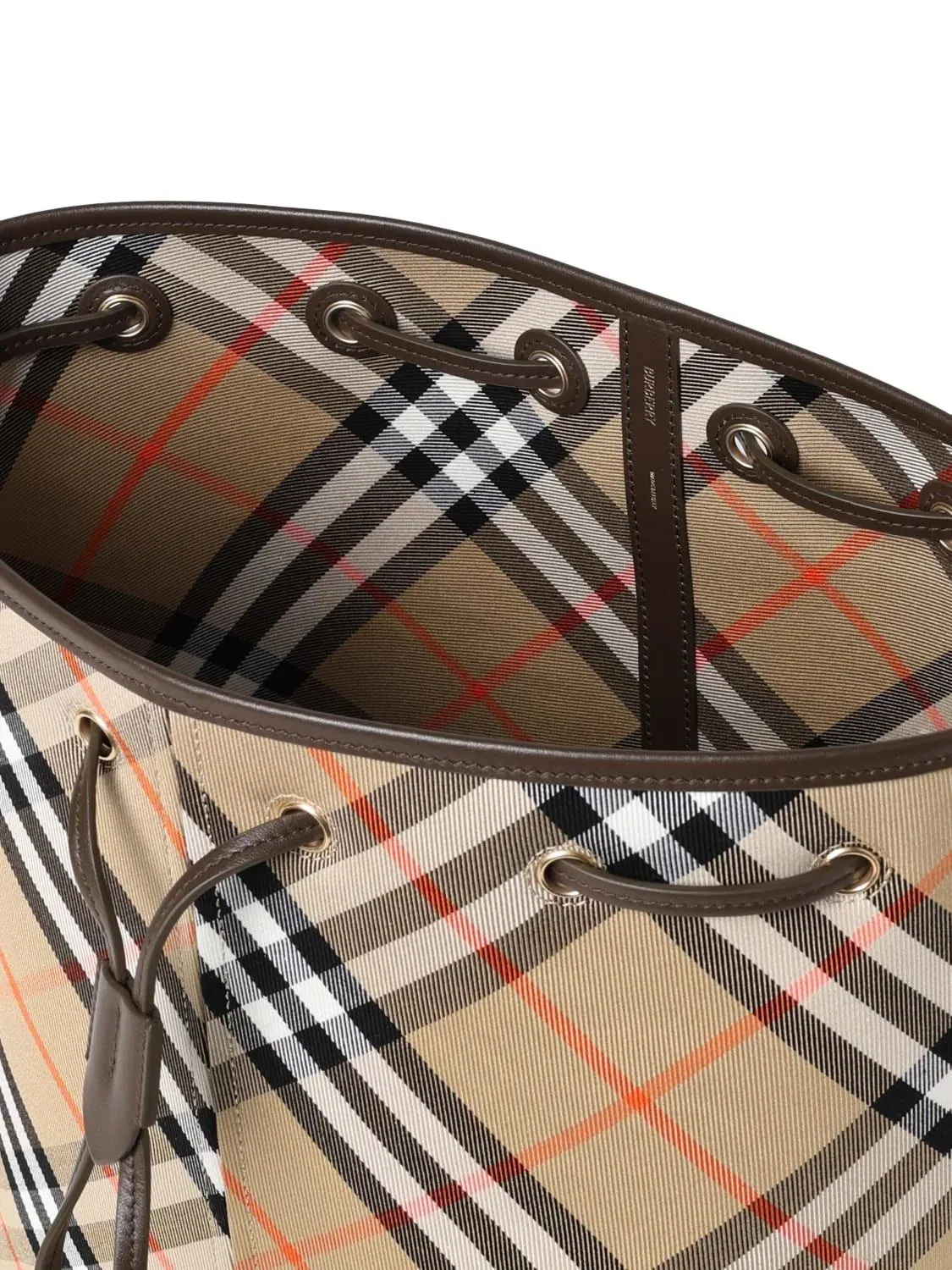 Сумка Burberry Vintage Check из хлопка с покрытием — изображение 3 из 5, бежевый