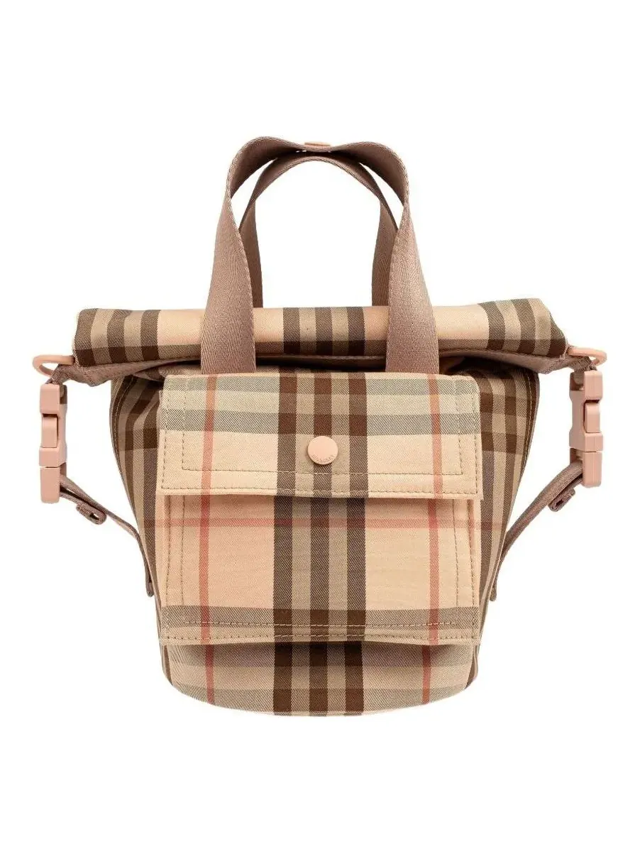 Сумка-тоут Burberry в клетку Archive Beige — 1