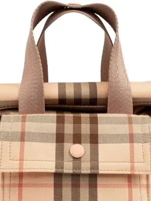 Сумка-тоут Burberry в клетку Archive Beige — 5