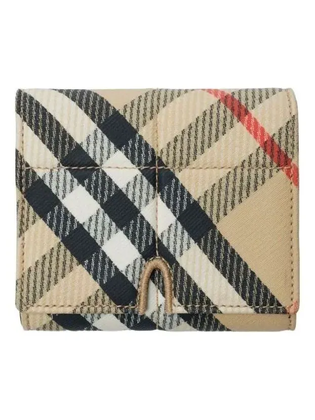 Кошелек Burberry 25 Snip Wallet — изображение 1 из 4, бежевый