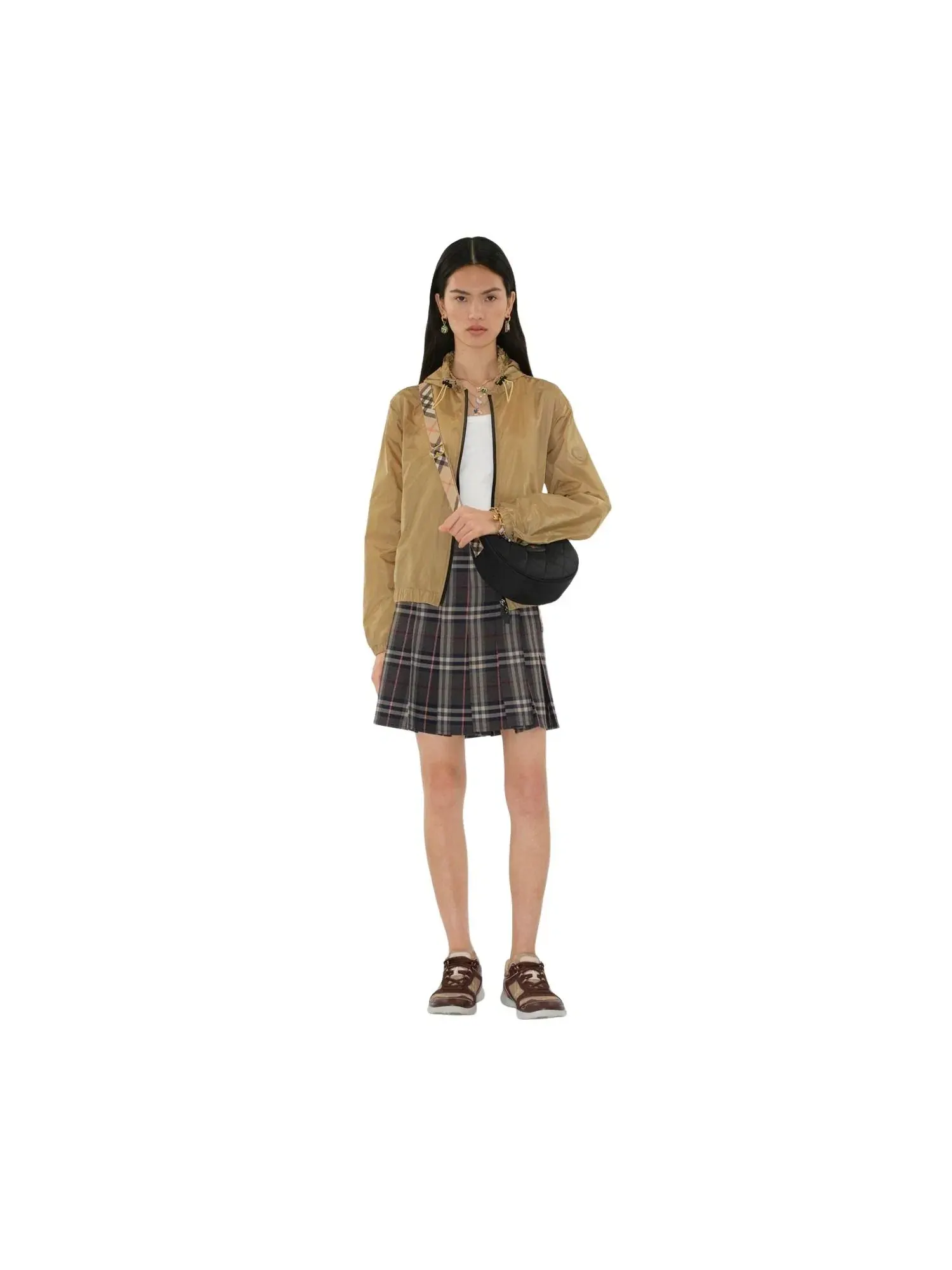 Женская сумка через плечо с ремнем Burberry Horseshoe Crossbody — 6