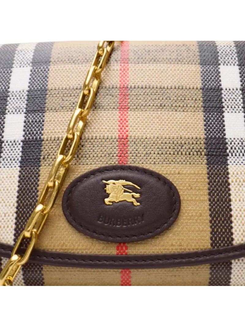 Кошелек Burberry 25 Highlands с цепочкой — изображение 4 из 6, бежевый