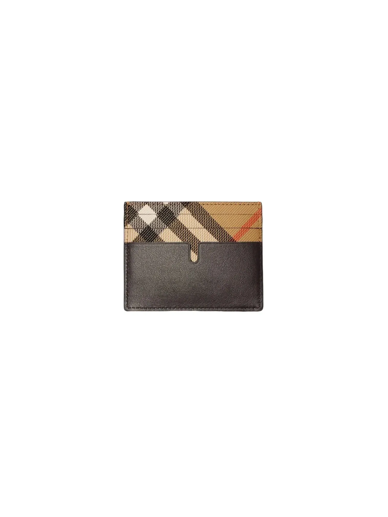 Кошелек для карт Burberry Pop Check высотой 26 дюймов — изображение 3 из 3, бежевый