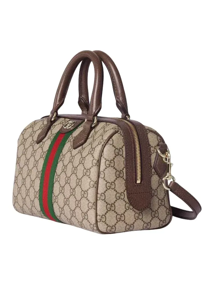 Сумка женская средняя top-handle ткань Gucci Boston Ophidia — 2