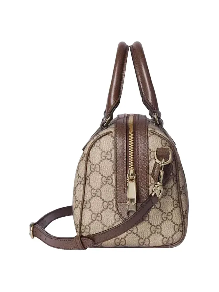 Сумка женская средняя top-handle ткань Gucci Boston Ophidia — 3