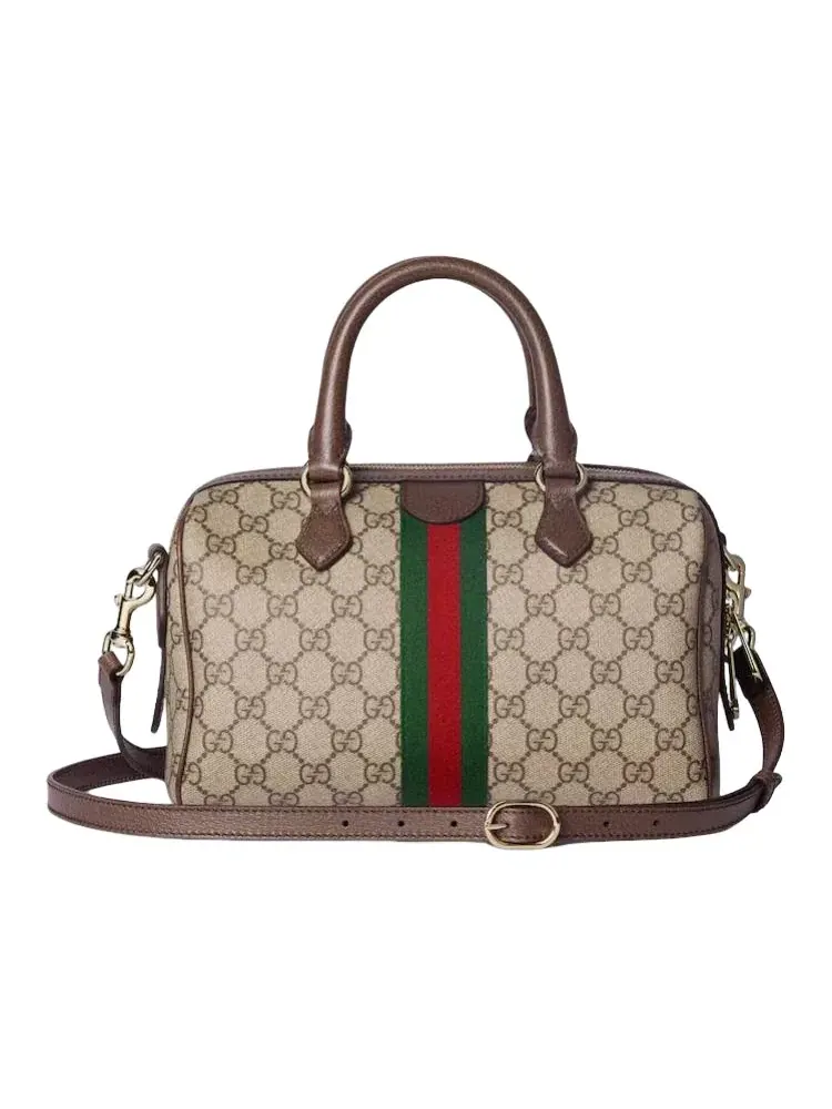 Сумка женская средняя top-handle ткань Gucci Boston Ophidia — 4