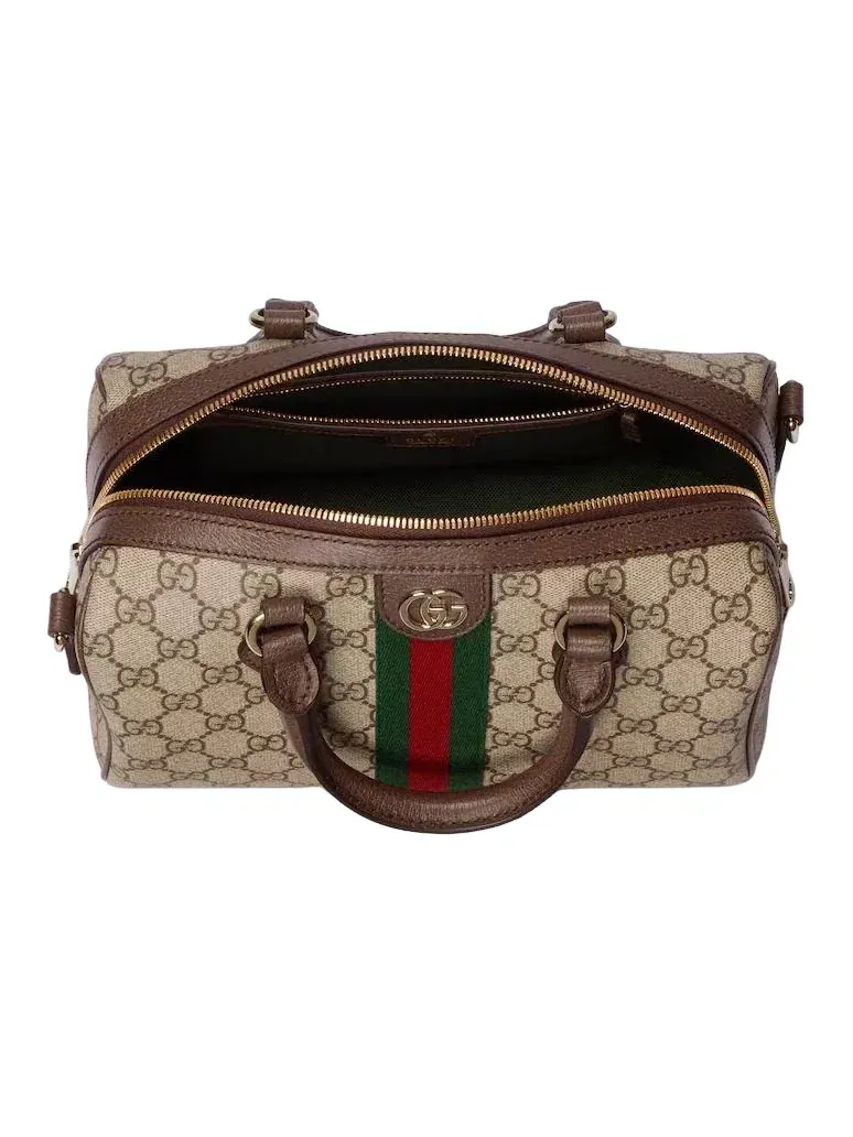 Сумка женская средняя top-handle ткань Gucci Boston Ophidia — 5
