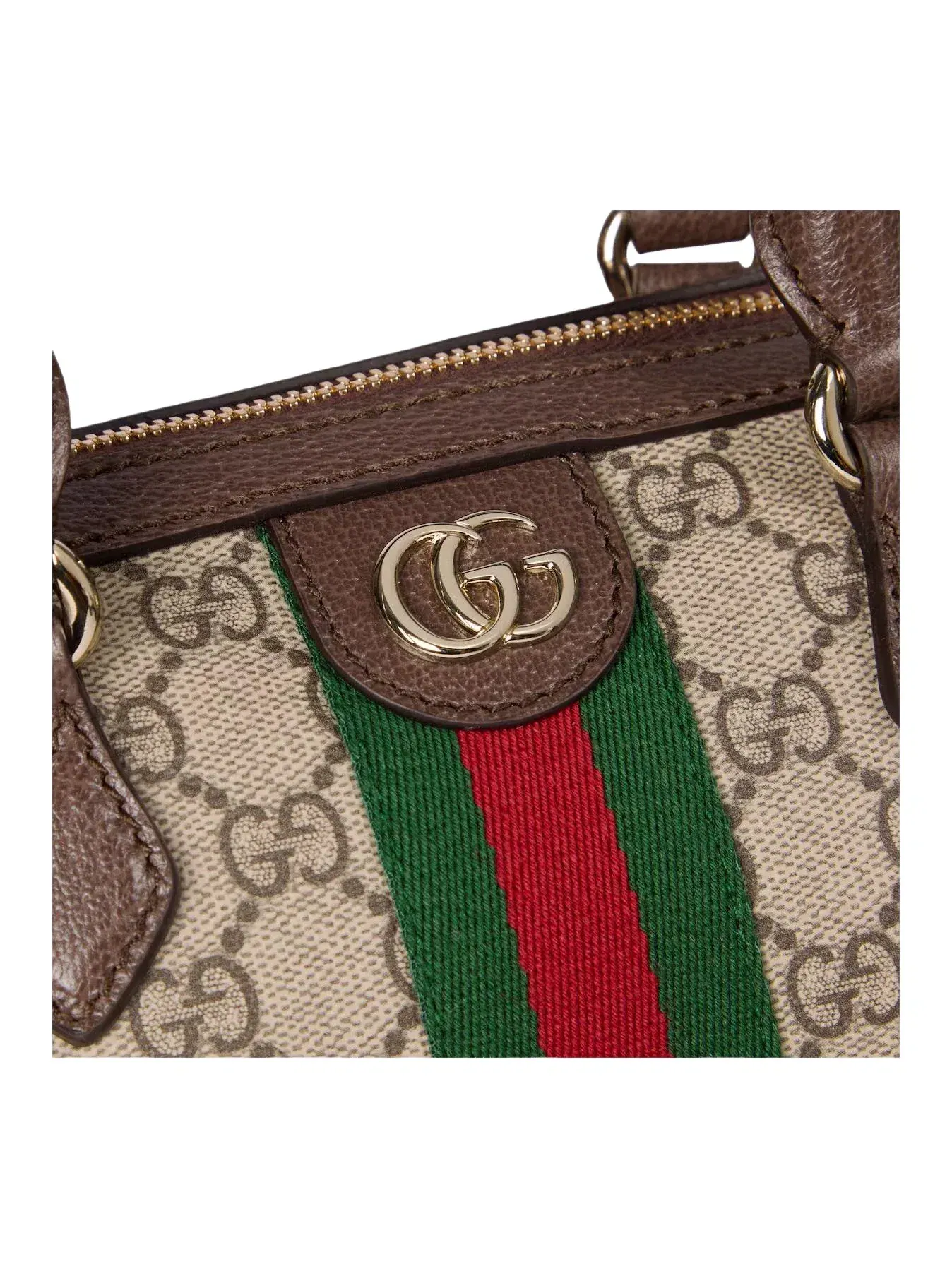 Сумка женская средняя top-handle ткань Gucci Boston Ophidia — 6