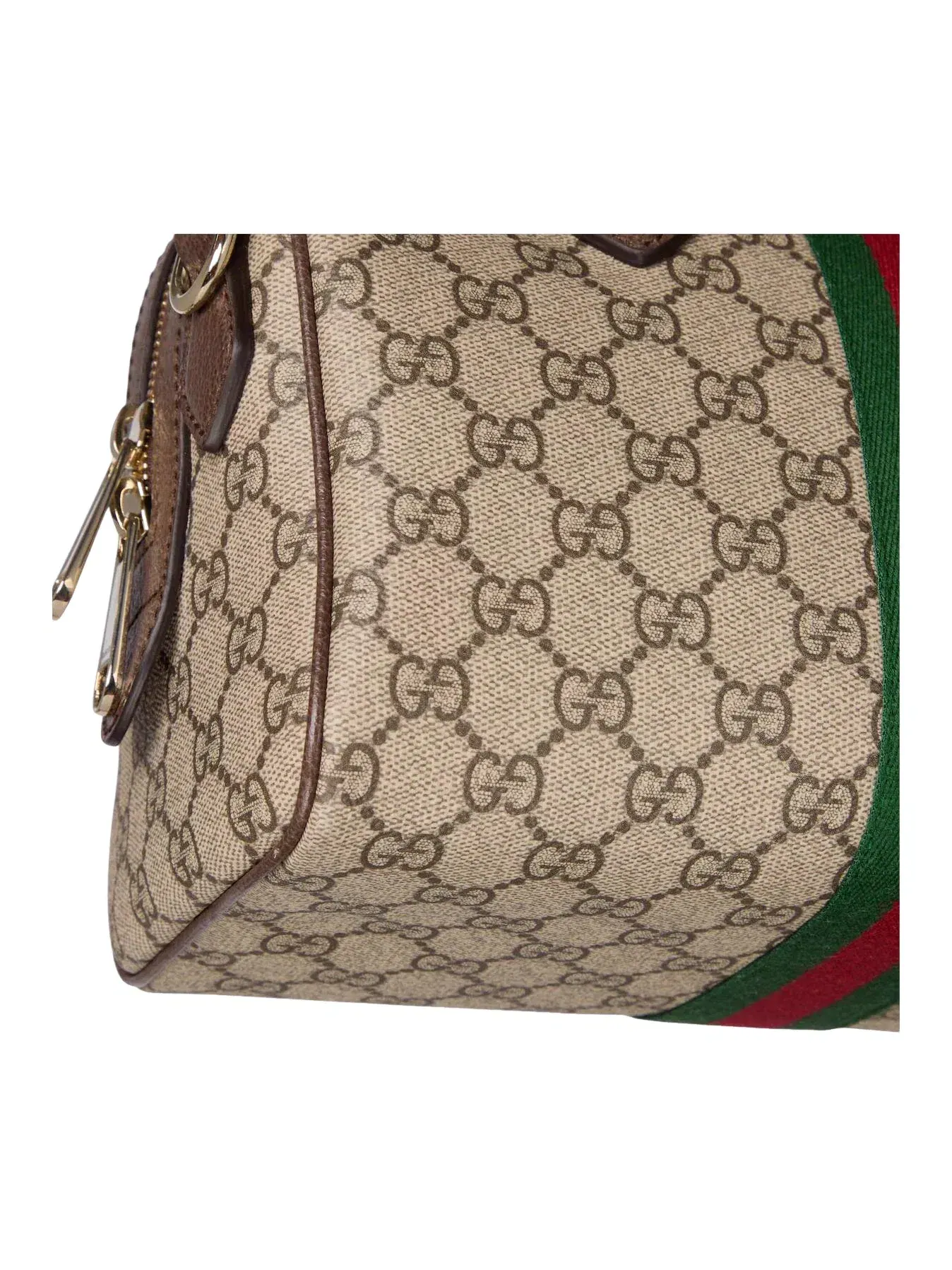 Сумка женская средняя top-handle ткань Gucci Boston Ophidia — 7