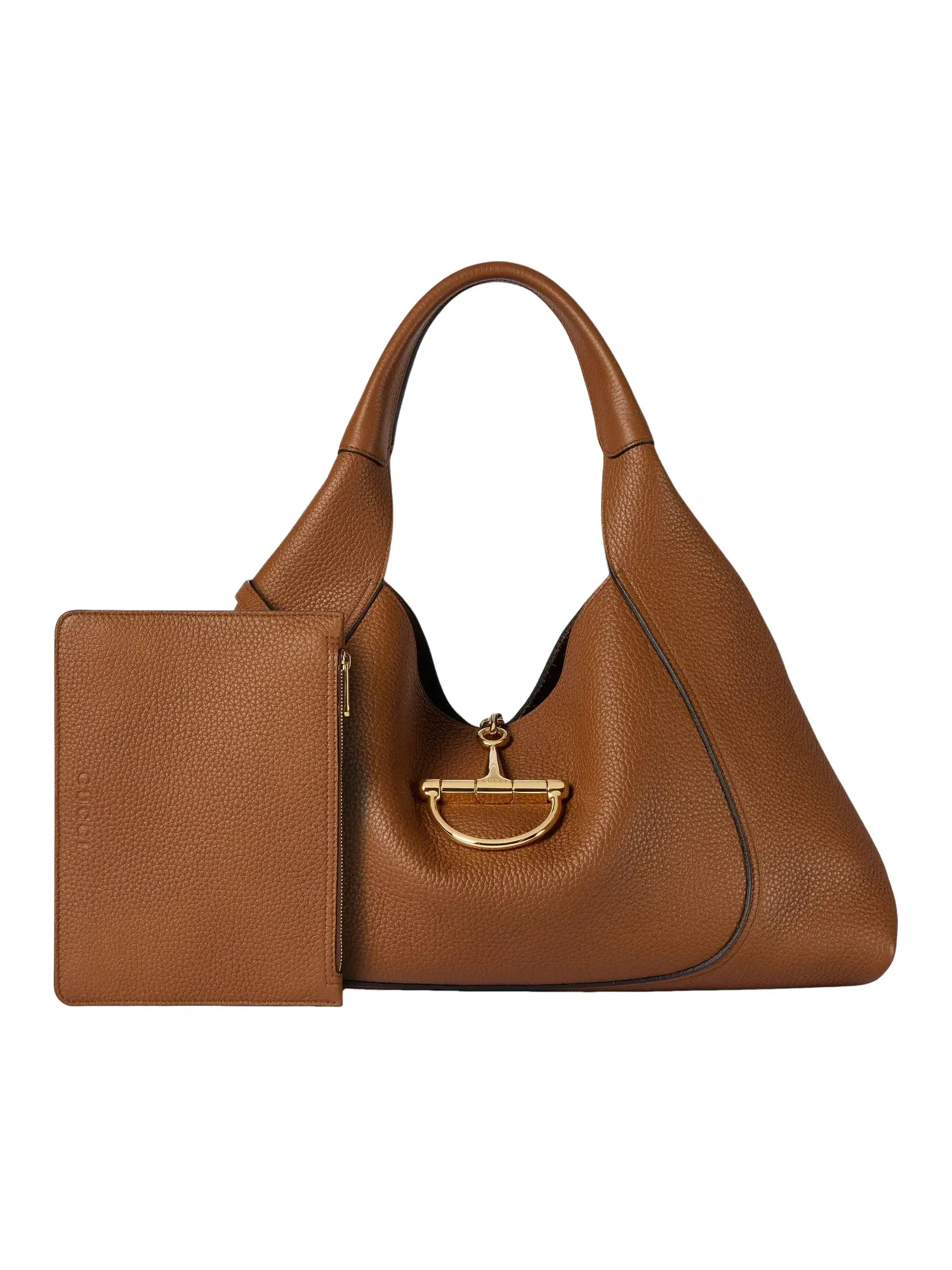 Сумка женская кросс-боди Gucci Softbit Maxi — изображение 2 из 7, коричневый