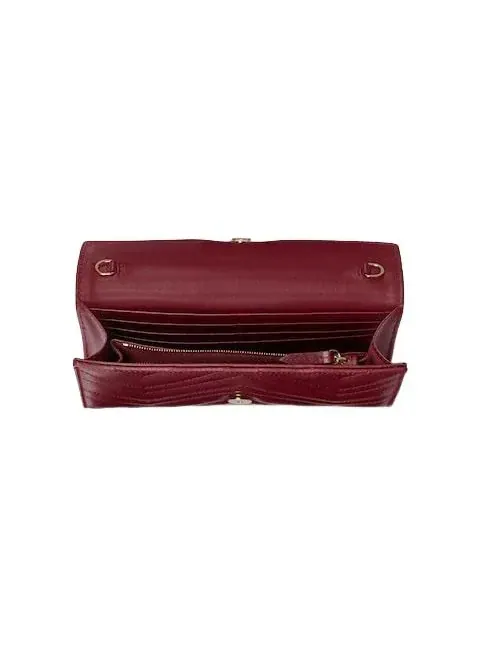 (WMNS) Кошелек-цепочка Gucci 25 GG Marmont — изображение 5 из 8, красный