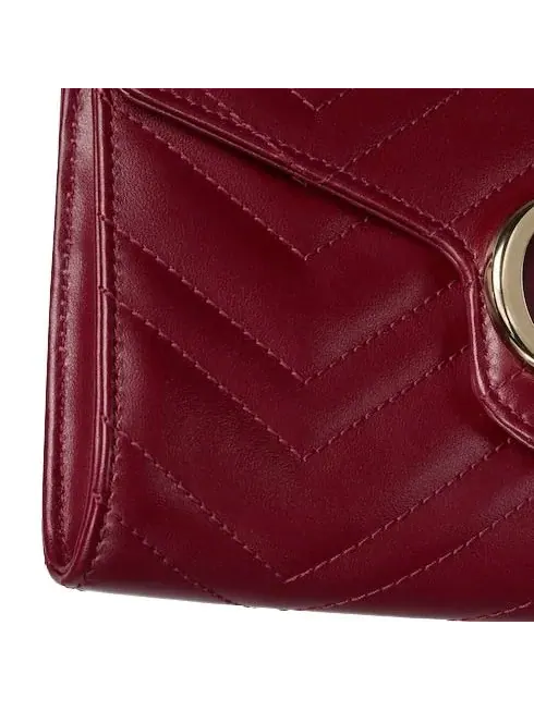 (WMNS) Кошелек-цепочка Gucci 25 GG Marmont — изображение 6 из 8, красный