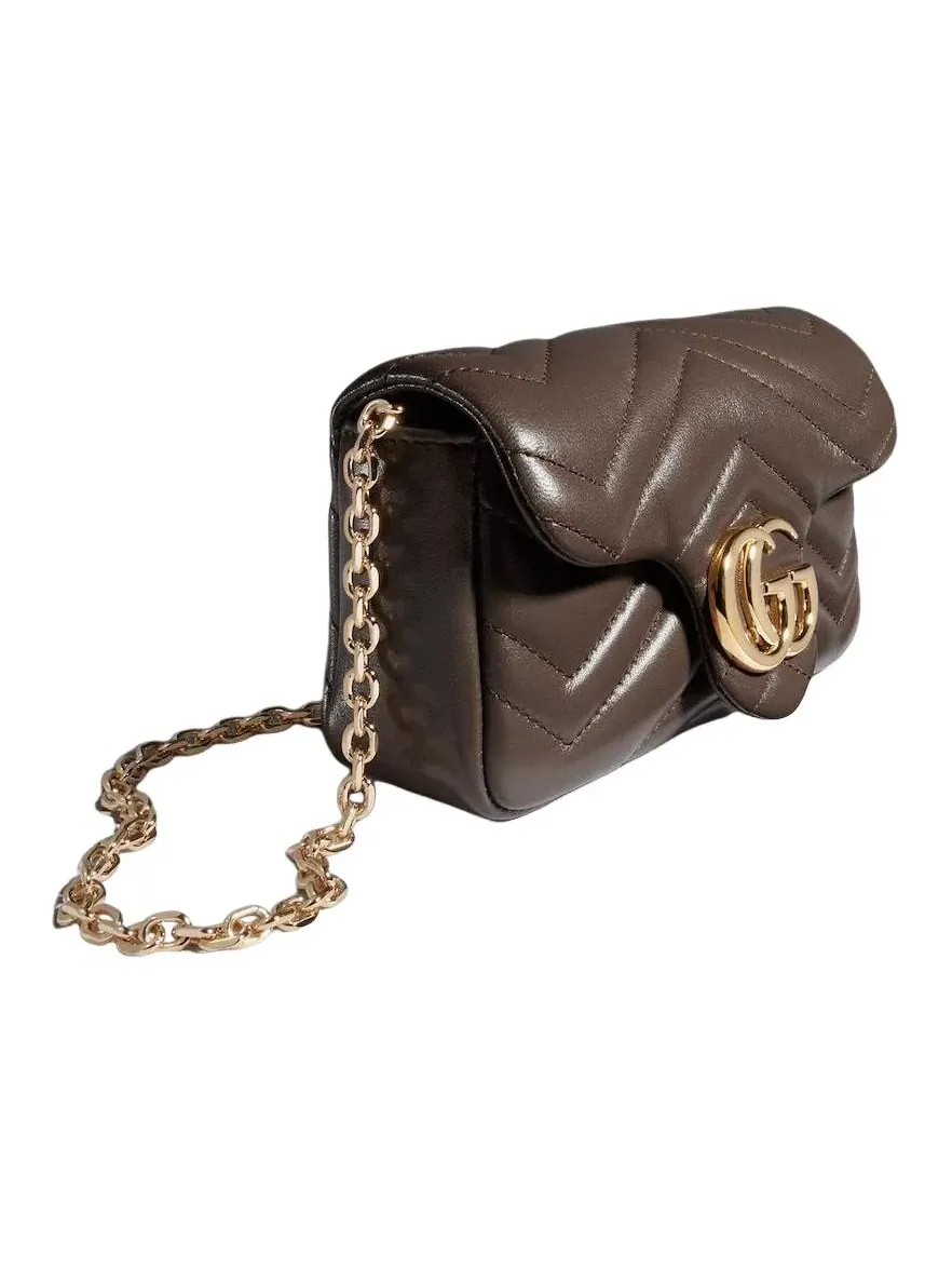 Сумка женская кросс-боди Gucci GG Marmont — изображение 2 из 5, коричневый
